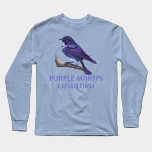 Purple Martin Landlord Purple Martin Birds Lover Adult kids Long Sleeve T-Shirt